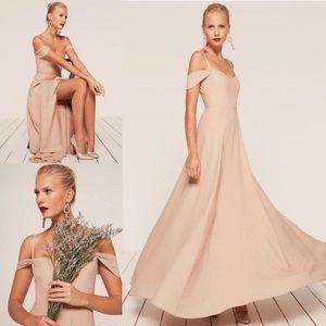 New Reformation Poppy Dress in Champagne